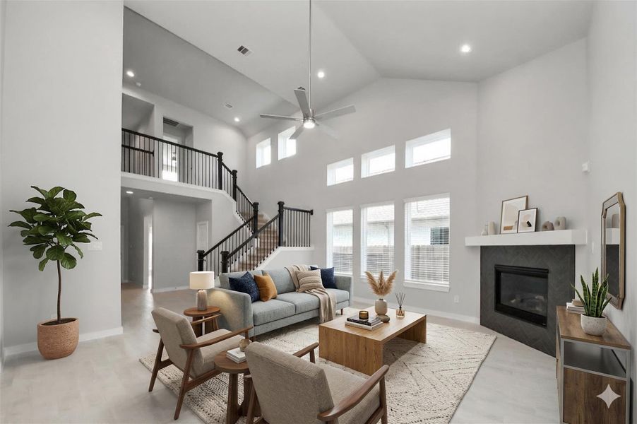 virtually Staged - Living Room.