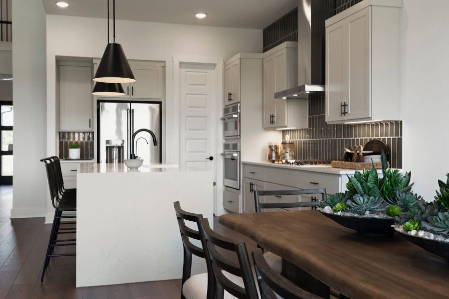 Furnished interior view inside a new home in Lagos Reserve, Manor (Image 23).