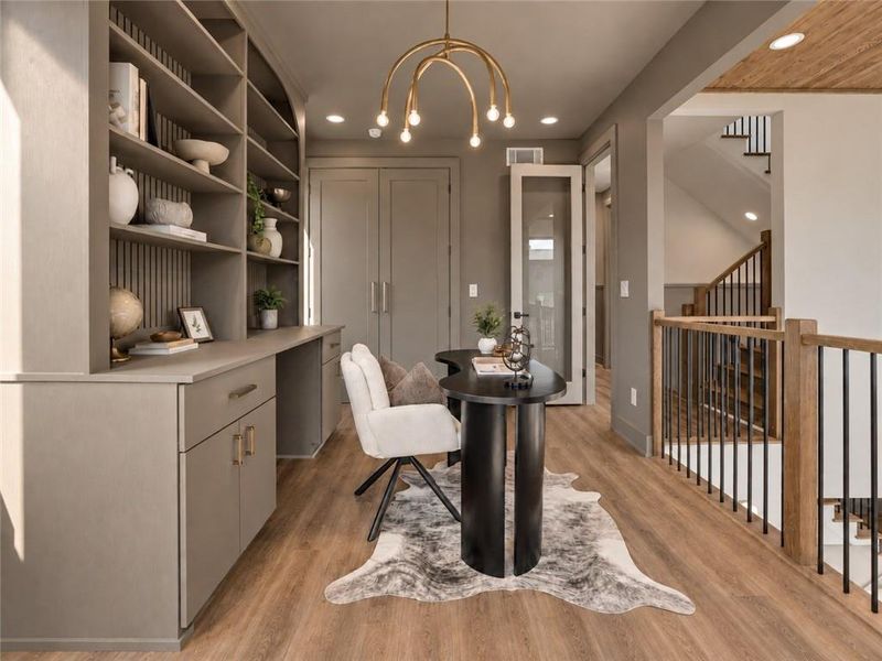 Furnished interior view inside a new home in , Atlanta (Image 7).