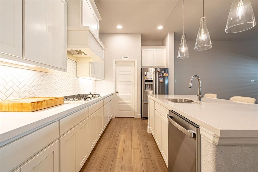 Furnished interior view inside a new home in Walsh Townhomes, Aledo (Image 8).