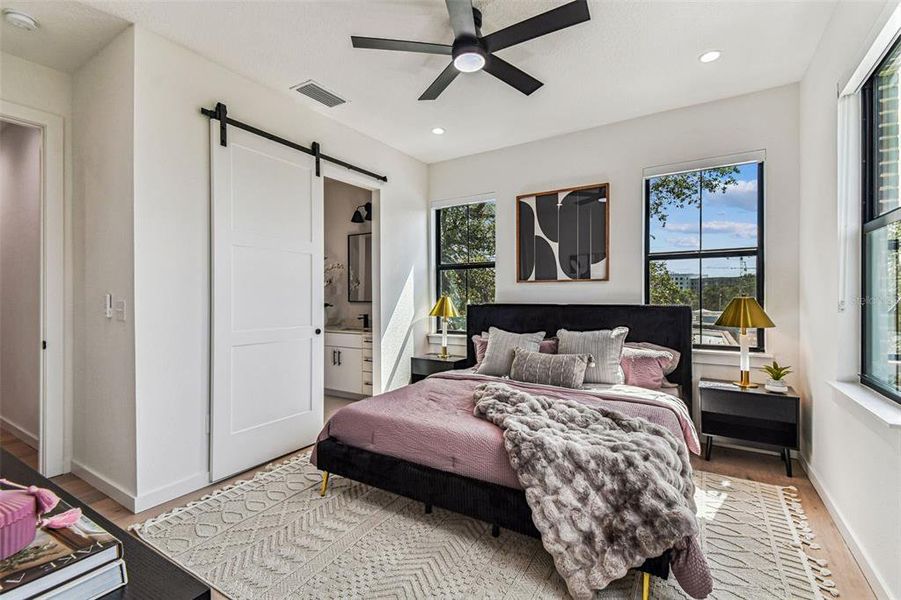 Furnished interior view inside a new home in , Tampa (Image 58).