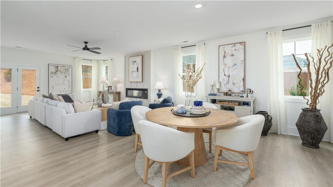 Furnished interior view inside a new home in The Village at Sandy Plains, Marietta (Image 51).