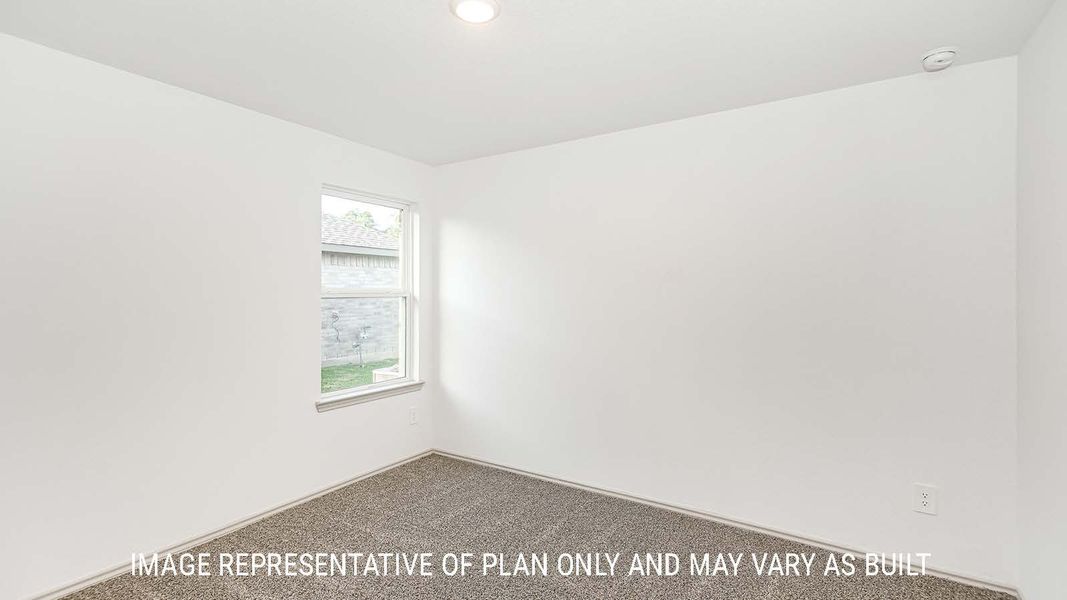 Representative unfurnished interior of a home built from the Lakeway by D.R. Horton in Highland Village, Nome (Image 19).