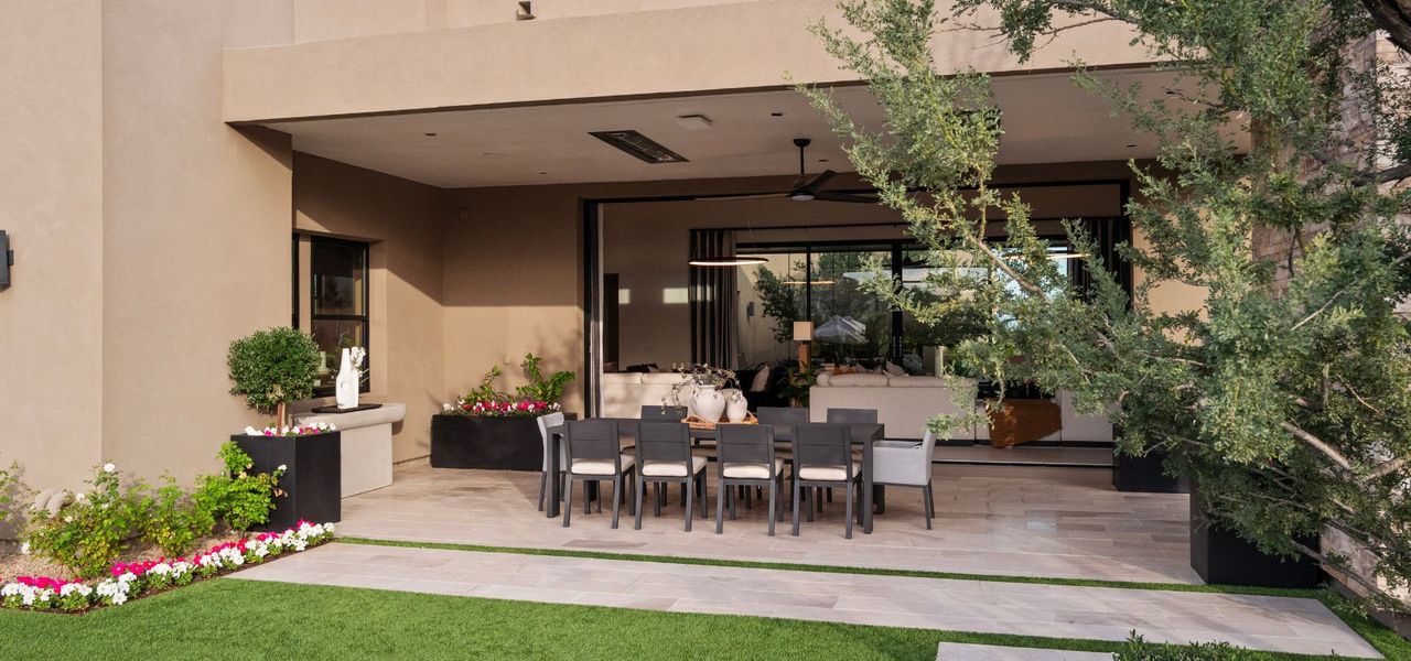 Exterior details and patio area of a home in Shadow Ridge, Scottsdale (Image 11).