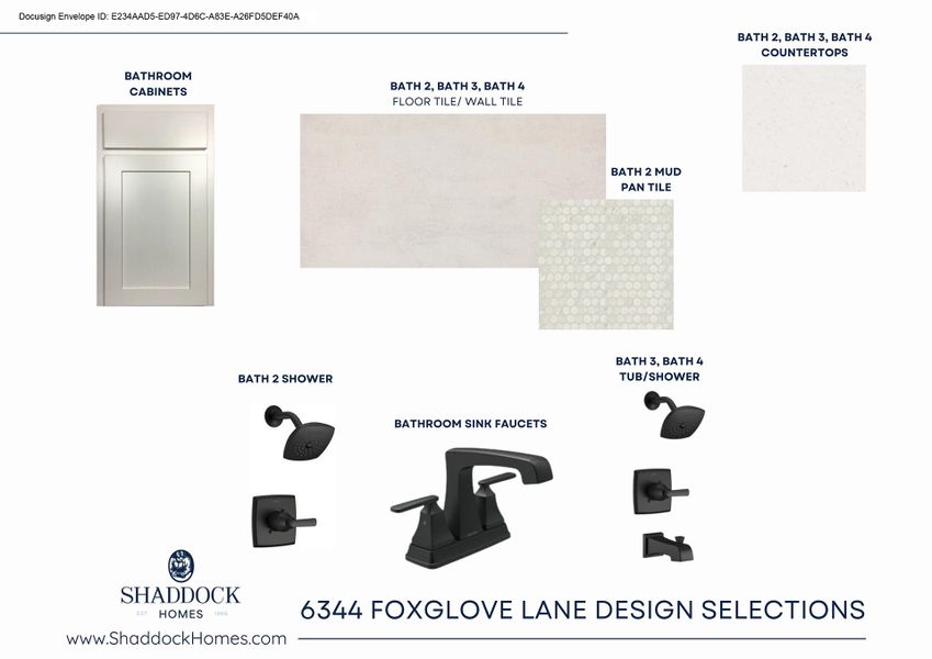 Sample of building materials used in homes in Aster Park, McKinney (Image 4).