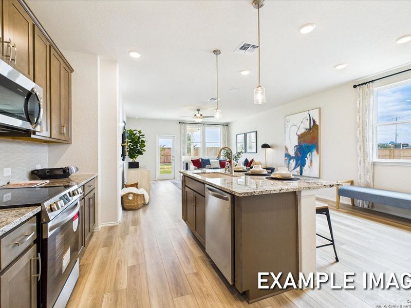 Furnished interior view inside a new home in Agave, San Antonio (Image 14).