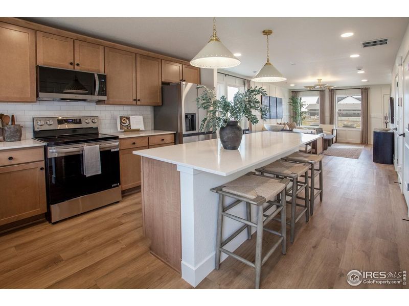 Furnished interior view inside a new home in Prairie Song Story Collection - Single Family Homes, Windsor (Image 16).