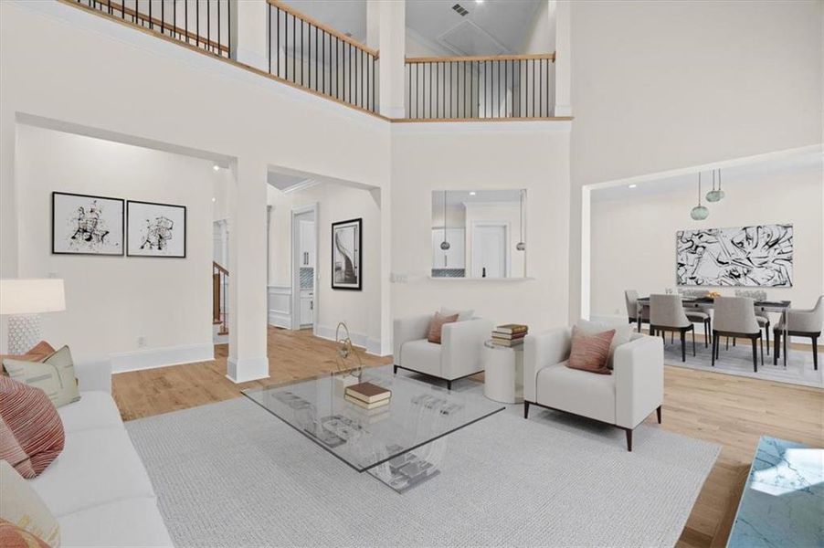 Furnished interior view inside a new home in , Douglasville (Image 35).