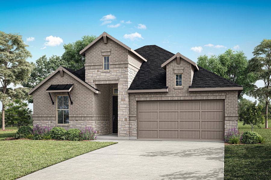 Representative exterior photo of a completed home built from the Mila by Tri Pointe Homes in The Meadows, Denton, TX (Image 19). Representative exterior photo of a completed home built from the Mila by Tri Pointe Homes in The Meadows, Denton, TX (Image 19).