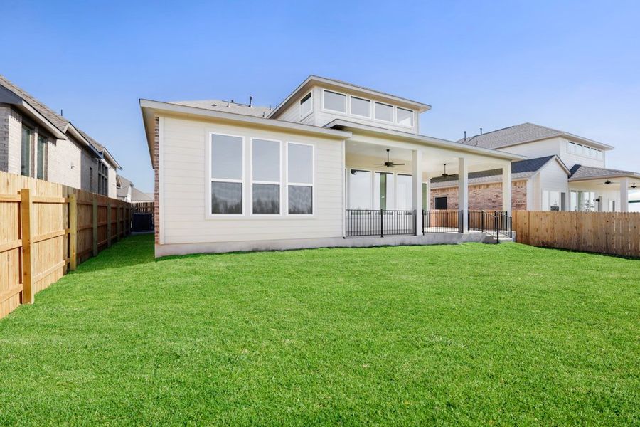 Exterior details and patio area of a home in Blackhawk, Pflugerville (Image 4).