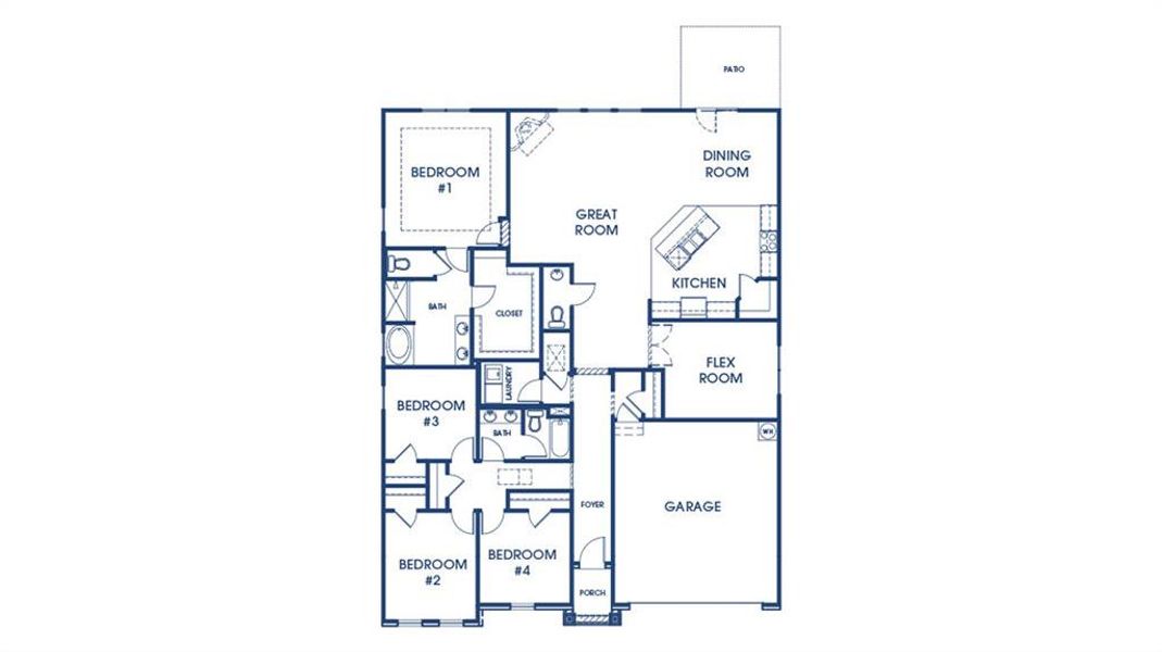 2D floor plan layout of this home in Bridle Creek, Locust Grove, GA (Image 2). 2D floor plan layout of this home in Bridle Creek, Locust Grove, GA (Image 2).