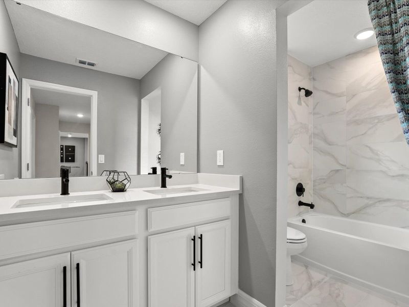 Representative furnished interior of a home built from the Voyageur by Mattamy Homes in Crosswind Ranch, Parrish (Image 18).