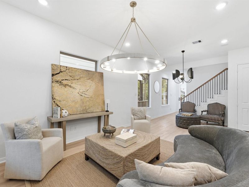 Furnished interior view inside a new home in , Houston (Image 29).