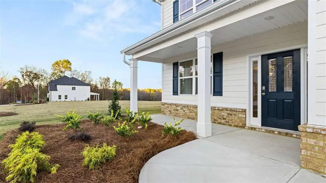 Exterior details and patio area of a home in Heritage Pointe, Senoia (Image 3). Exterior details and patio area of a home in Heritage Pointe, Senoia (Image 3).