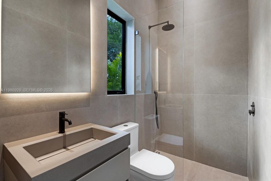 Furnished interior view inside a new home in , Miami (Image 51).