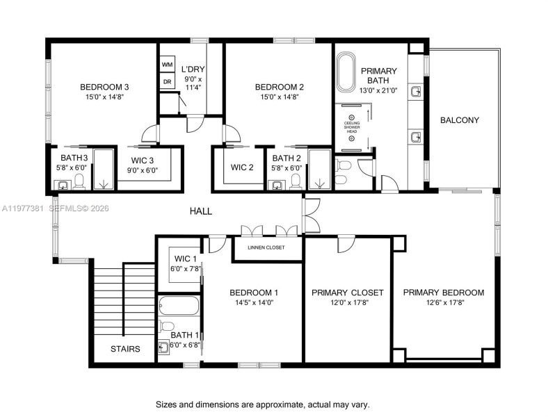 2D floor plan layout of this home in , North Bay Village, FL (Image 5).