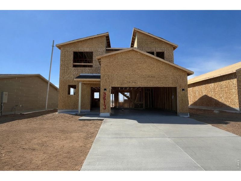 In-progress construction of a new home in Liberty Draw, Evans, CO (Image 46).