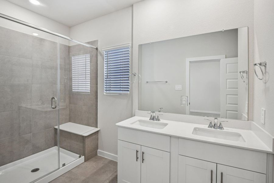 Furnished interior view inside a new home in Spring Brook Village - City Series, Houston (Image 10). Furnished interior view inside a new home in Spring Brook Village - City Series, Houston (Image 10).