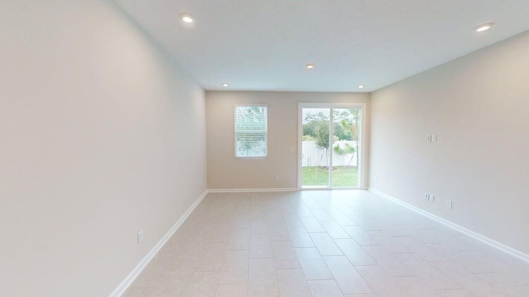 Representative unfurnished interior of a home built from the Olive by Mattamy Homes in Egret Creek, Jacksonville (Image 14). Representative unfurnished interior of a home built from the Olive by Mattamy Homes in Egret Creek, Jacksonville (Image 14).