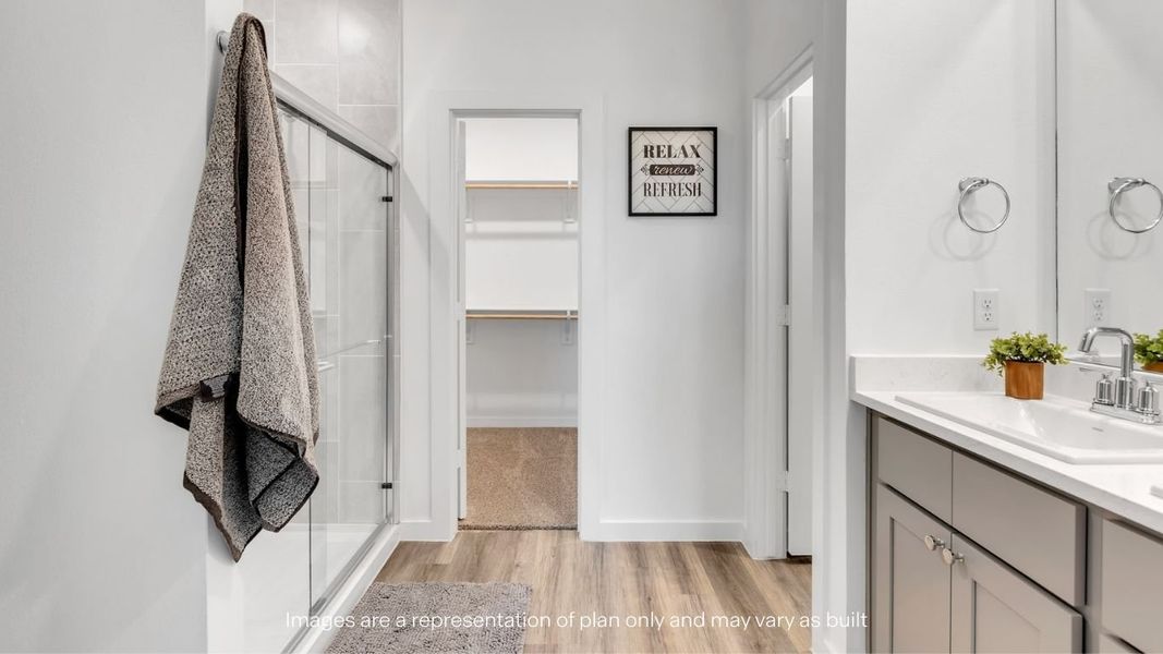 Furnished interior view inside a new home in Viridian, Lubbock (Image 17).