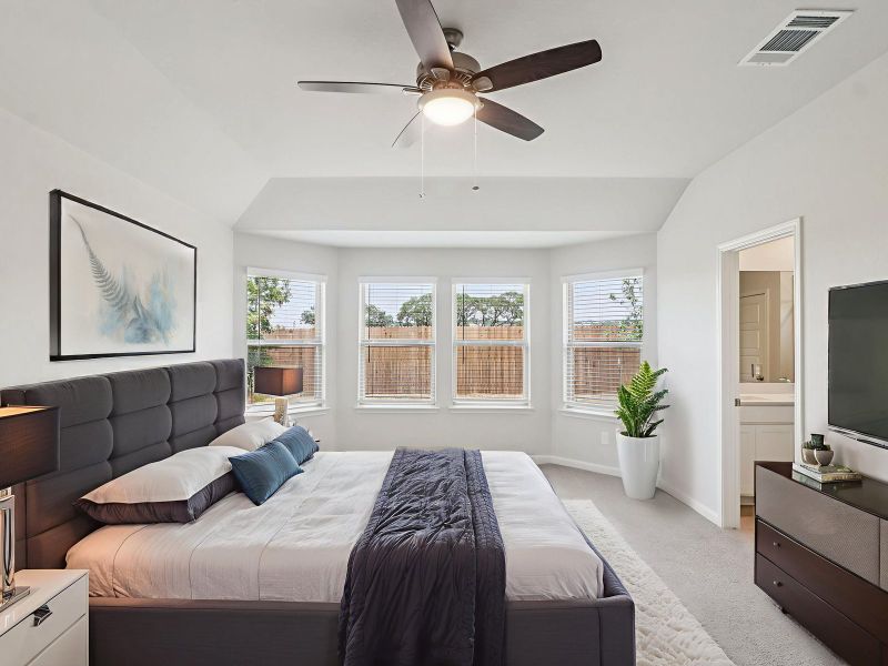 Furnished interior view inside a new home in Kallison Ranch, San Antonio (Image 8).