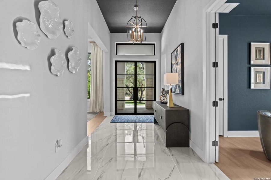 Furnished interior view inside a new home in Shavano Highlands, San Antonio (Image 14).