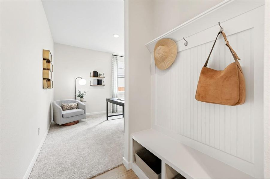 Furnished interior view inside a new home in Parks at Foster Crossing, Anna (Image 25).