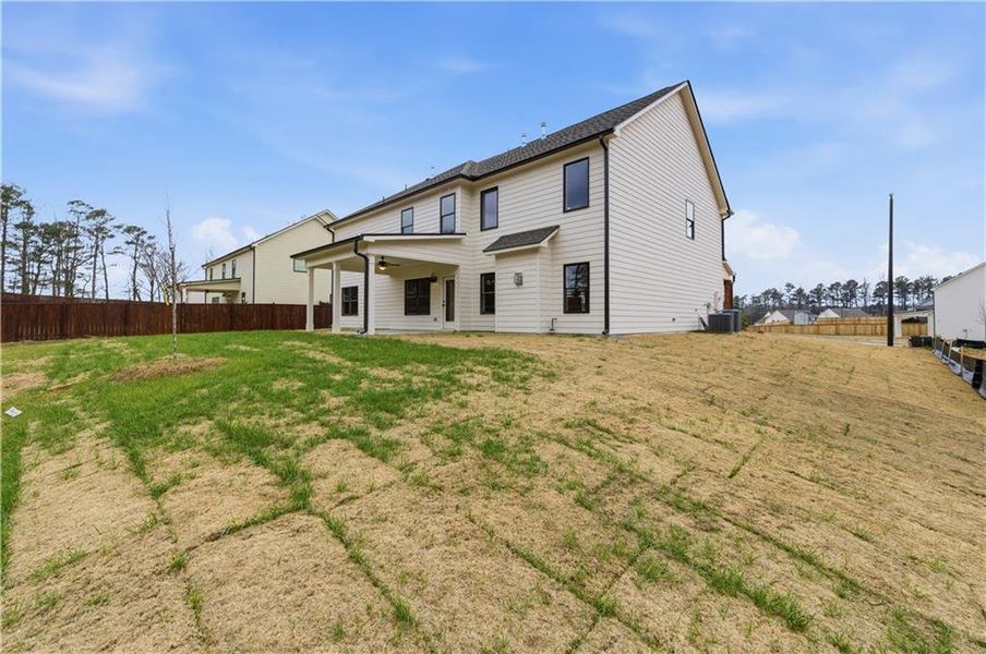 Exterior details and patio area of a home in Springside Reserve, Powder Springs (Image 22).