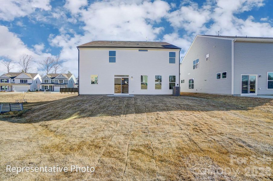 Rear exterior example with patio