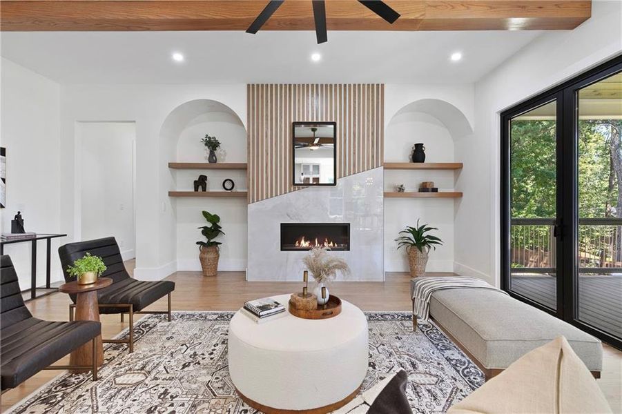 Furnished interior view inside a new home in , Atlanta (Image 32).