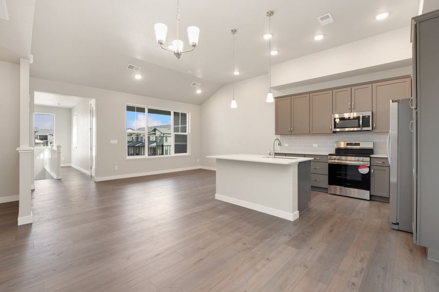 Furnished interior view inside a new home in The Lakes at Centerra, Loveland (Image 7).