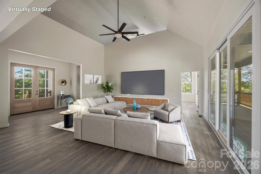 Furnished interior view inside a new home in , Morganton (Image 9).