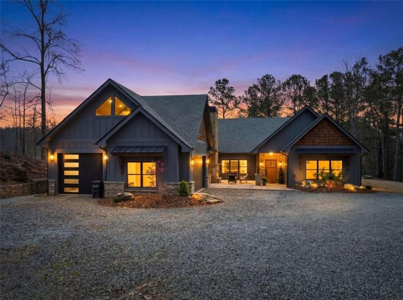 Front exterior of a new home in , Ellijay, GA, highlighting curb appeal (Image 29).