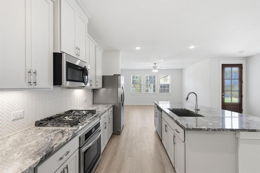 Furnished interior view inside a new home in , Fort Worth (Image 8). Furnished interior view inside a new home in , Fort Worth (Image 8).