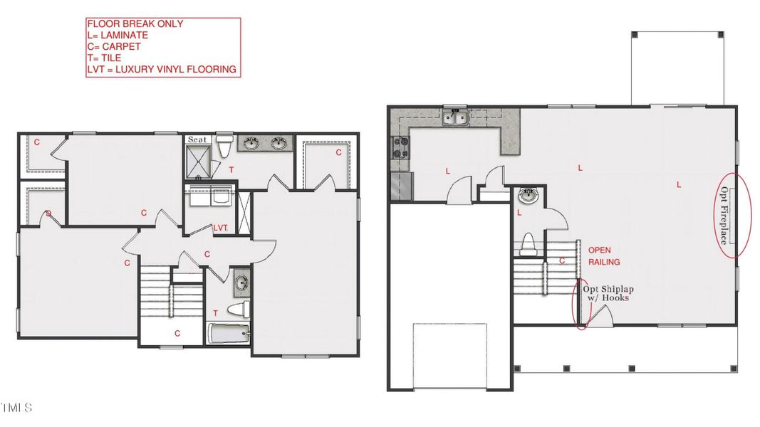 Floor Plan - 6701 Paint Rock Ln, Raleigh