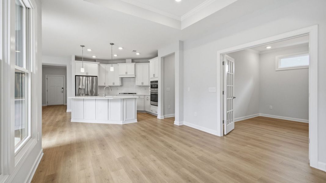 Spacious, unfurnished interior of a new home in The Courtyards at Oak Grove, Durham (Image 17).