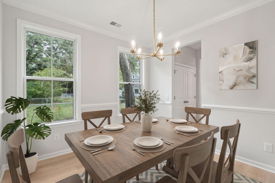 Furnished interior view inside a new home in Miller's Crossing, Johns Island (Image 5).