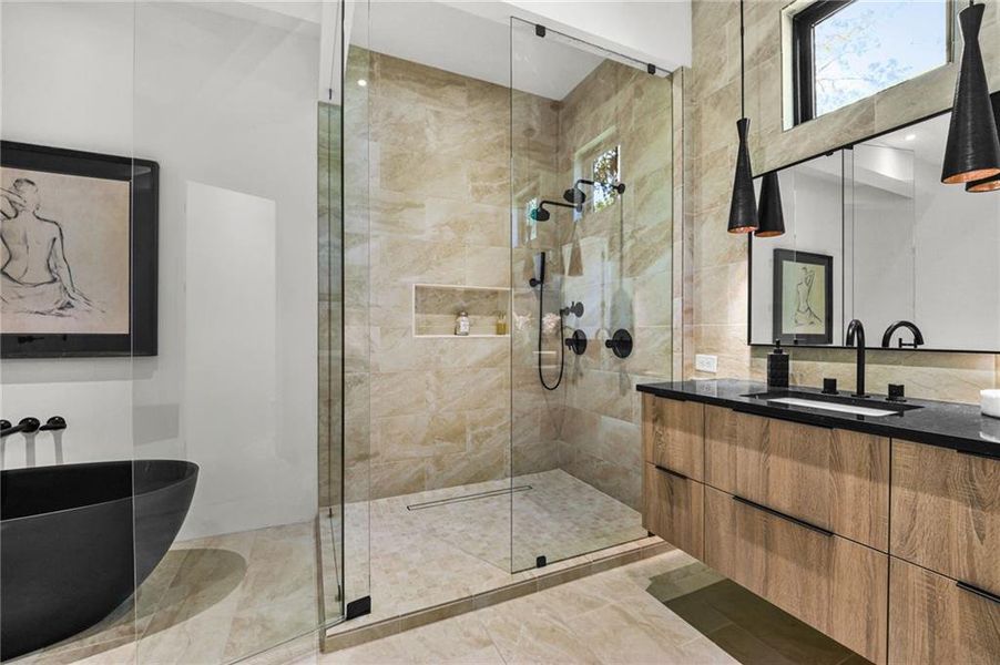 Furnished interior view inside a new home in , Atlanta (Image 51).