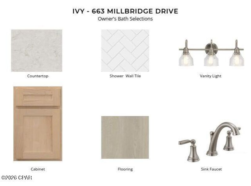 Sample of building materials used in homes in Salt Grass at Ward Creek, Panama City Beach (Image 6).