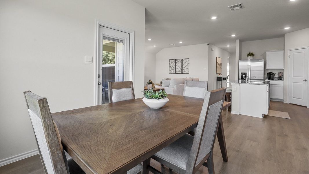 Furnished interior view inside a new home in Stonewyck Farms, Ennis (Image 8).