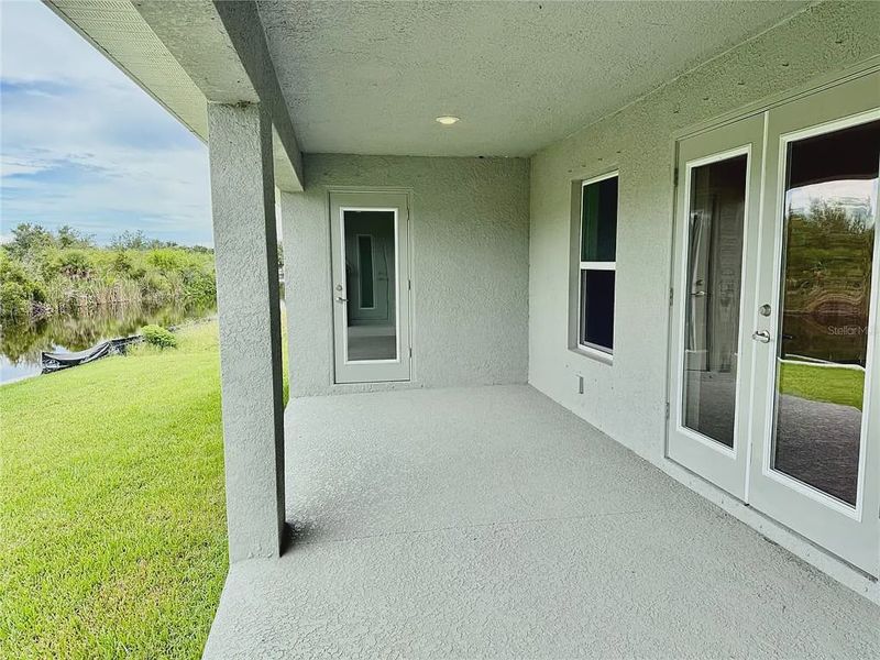 Exterior details and patio area of a home in South Gulf Cove, Port Charlotte (Image 17).