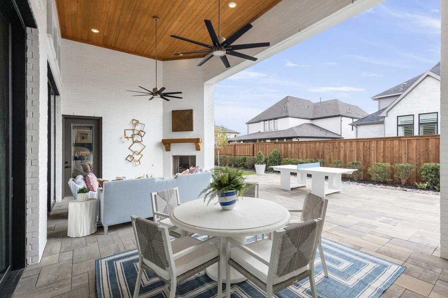 Representative Patio - some options shown