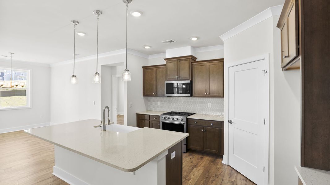 Furnished interior view inside a new home in Adams Glen, Greenville (Image 9). Furnished interior view inside a new home in Adams Glen, Greenville (Image 9).