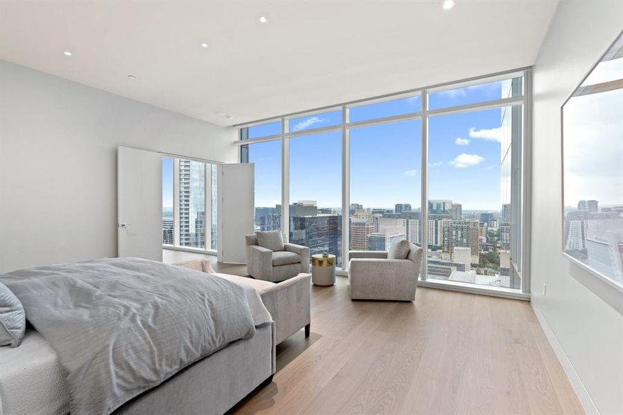 Furnished interior view inside a new home in Hall Arts Residences, Dallas (Image 17). Furnished interior view inside a new home in Hall Arts Residences, Dallas (Image 17).