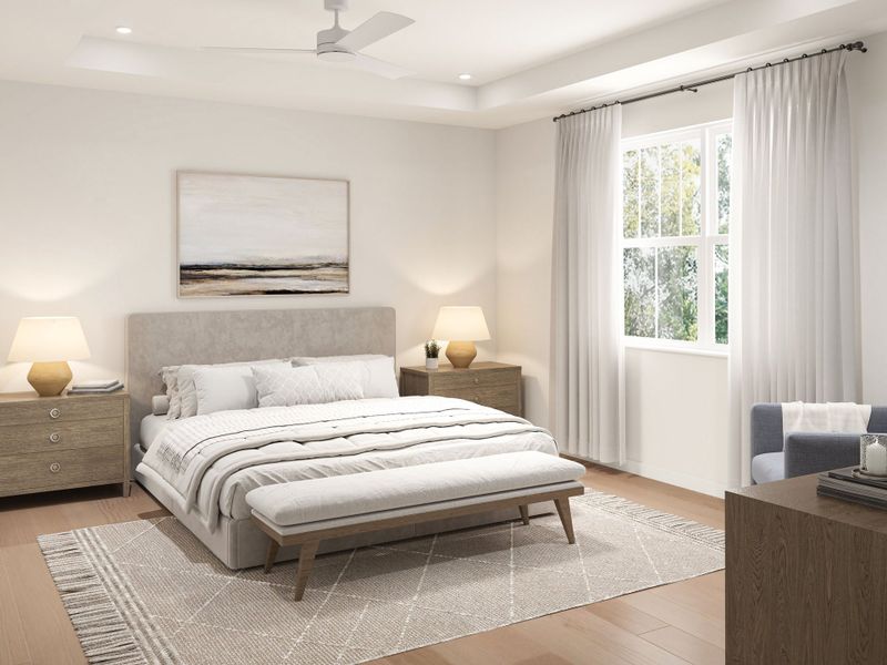 Furnished interior view inside a new home in , Tampa (Image 12).