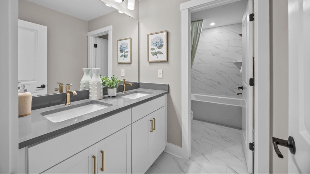 The Jordan Plan by DRB Homes in Farms at Bellingham, Mooresville, NC - Bathroom 2 The Jordan Plan by DRB Homes in Farms at Bellingham, Mooresville, NC - Bathroom 2