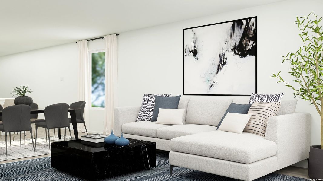 Furnished interior view inside a new home in , San Antonio (Image 29).