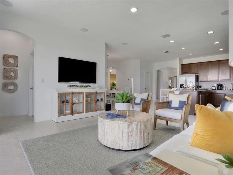 Furnished interior view inside a new home in Cypress Park Estates, Haines City (Image 3).