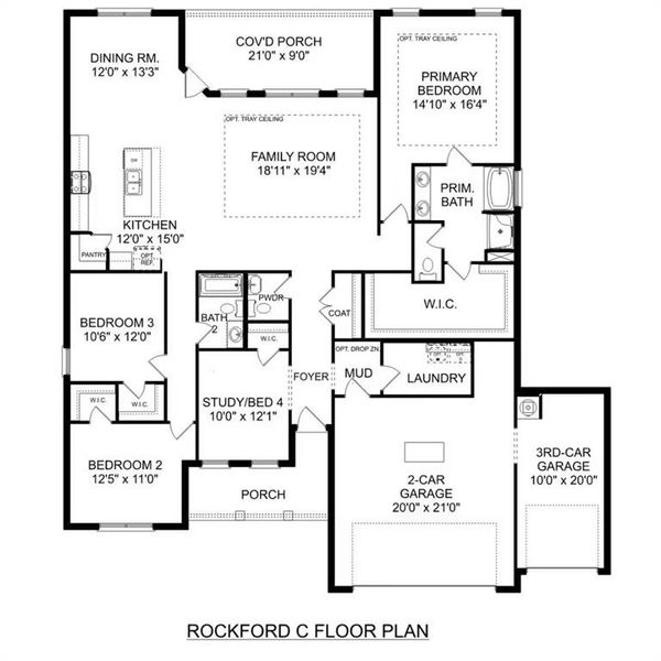 2D floor plan layout of this home in Waverly Estates, Nevada, TX (Image 3). 2D floor plan layout of this home in Waverly Estates, Nevada, TX (Image 3).