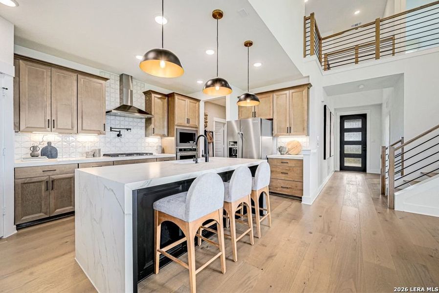 Furnished interior view inside a new home in Nopal Valley, San Antonio (Image 14).